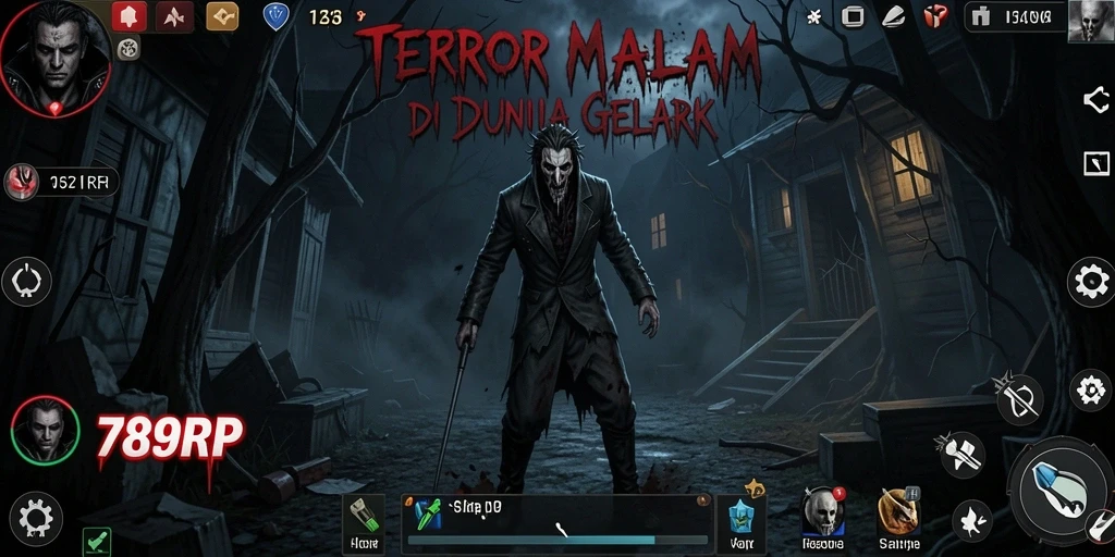 Gameplay mendebarkan dari 789RP dengan suasana horor yang intens.