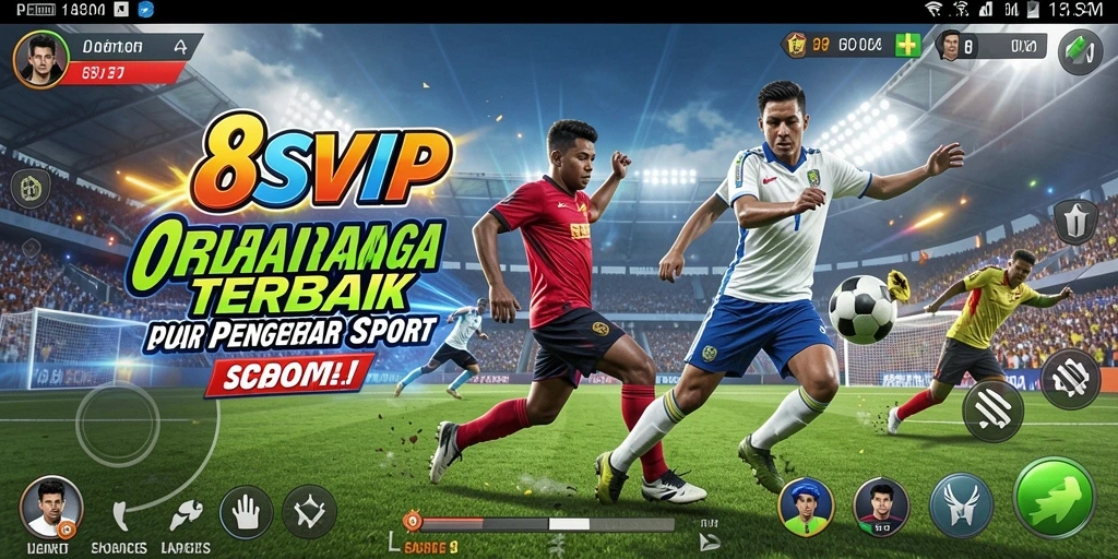 Screen capture dari gameplay seru 8SVIP di arena olahraga.