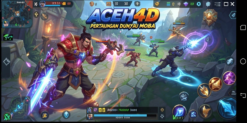 Menampilkan aksi gameplay seru di <strong>ACEH4D</strong> dengan strategi tim.