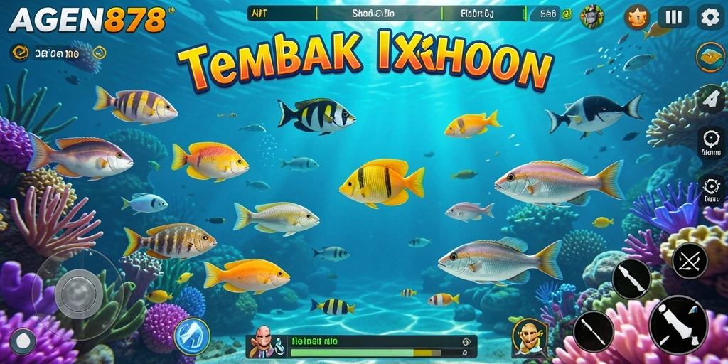 Tampilan gameplay AGEN878 yang mendebarkan dalam menembak ikan.