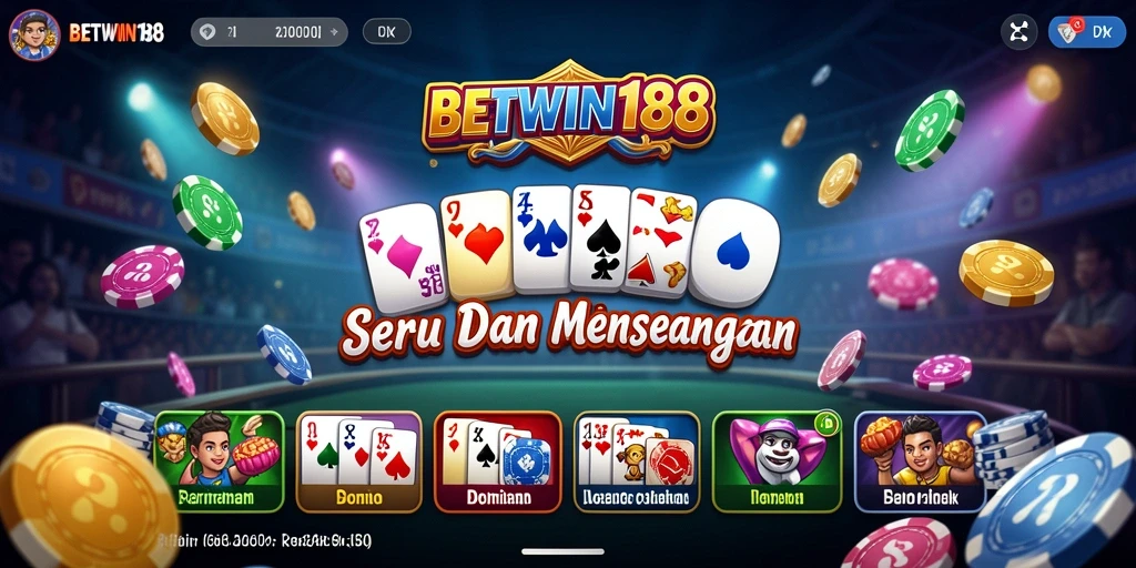 Tangkapan layar dari gameplay seru BETWIN188 yang menunjukkan strategi domino.
