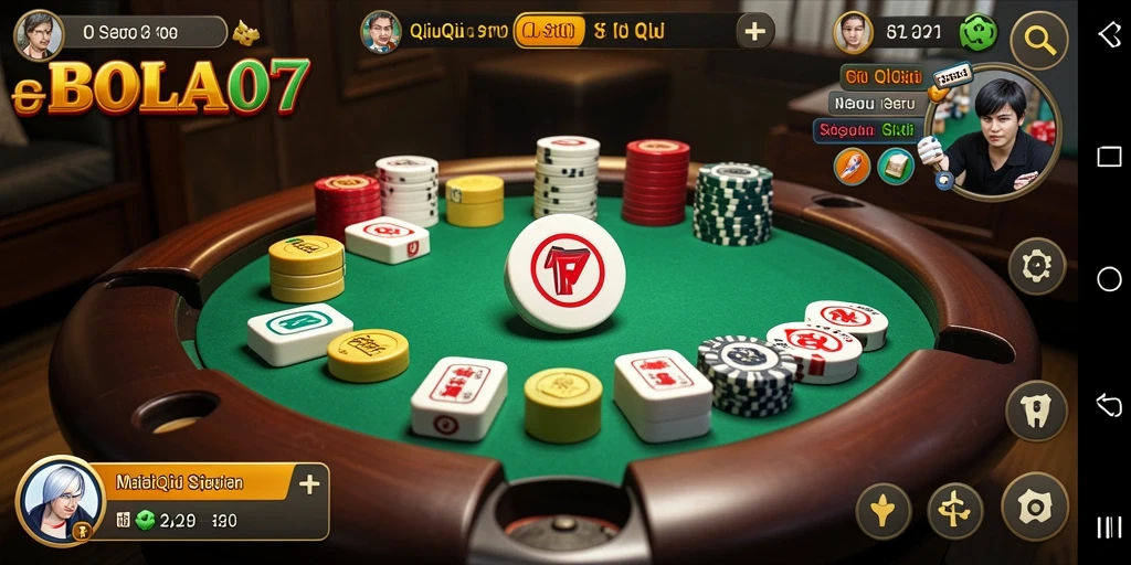 Tampilan gameplay QiuQiu yang menegangkan dan menarik.