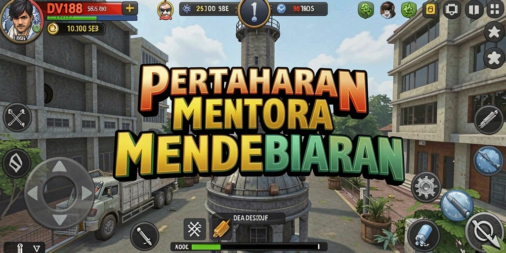 Gambaran gameplay menakjubkan dalam permainan Tower Defense.