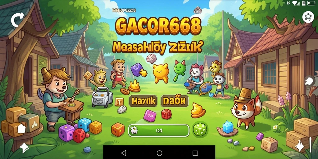 Tampilan permainan GACOR668 yang penuh warna dan menantang.