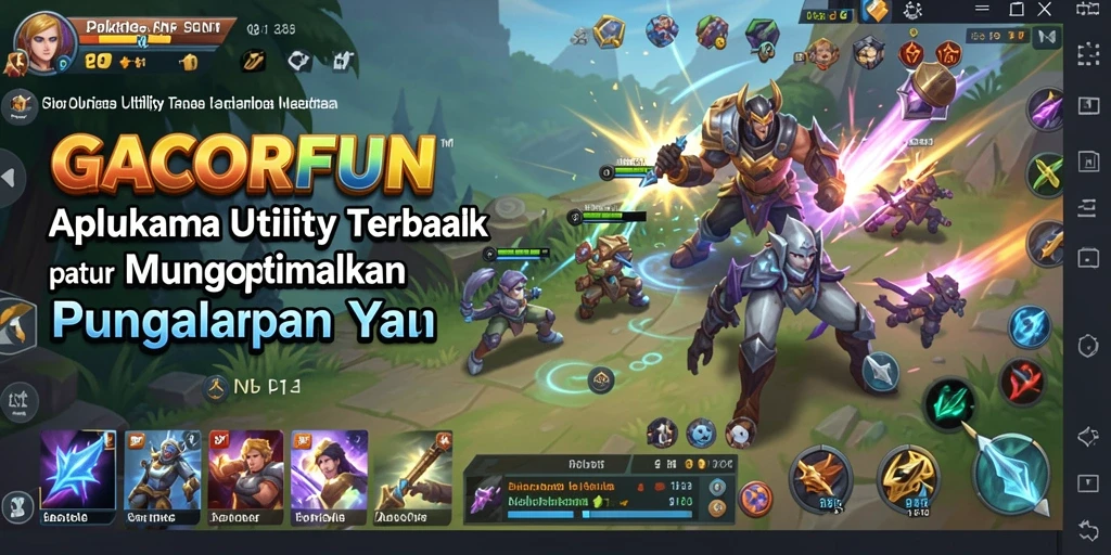 Tampilan antarmuka utama GACORFUN yang intuitif dan mudah digunakan.