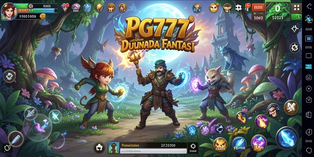 Tangkapan layar gameplay PG777 yang menunjukkan eksplorasi dunia petualangan yang dramatis.