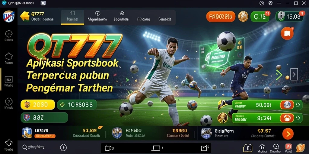 Screenshot gameplay QT777 menampilkan taruhan olahraga yang dinamis dan interaktif.