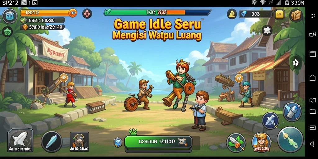 Tampilan menarik dari gameplay SP212 dengan karakter yang aktif.
