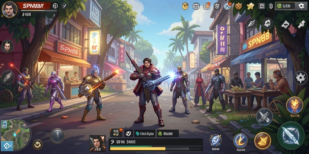 Tampilan gameplay <strong>SPN88</strong> yang menampilkan interaksi karakter dan lingkungan.