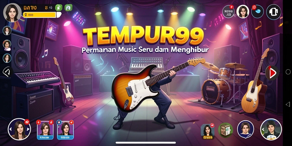 Tampilan gameplay TEMPUR99 yang seru dan interaktif.