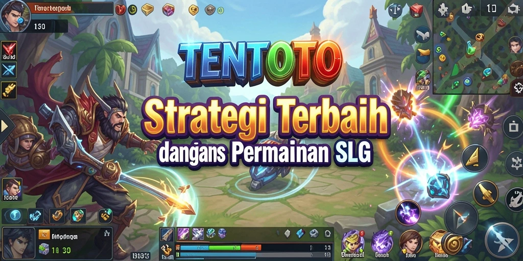 Tampilan aksi seru dalam permainan strategi TENTOTO.
