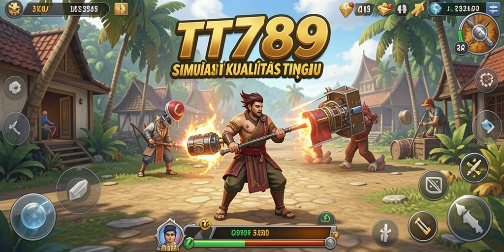 Screenshot utama TT789 menampilkan gameplay simulasi yang mendalam dan interaktif.
