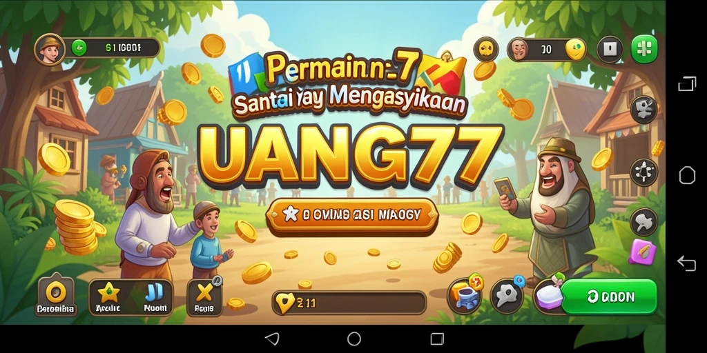 Screenshot UANG77 menampilkan gameplay yang menyenangkan dan penuh warna.