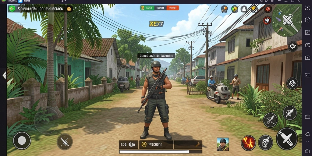 Tampilan gameplay <strong>XE77</strong> yang menarik dalam simulasi kehidupan.